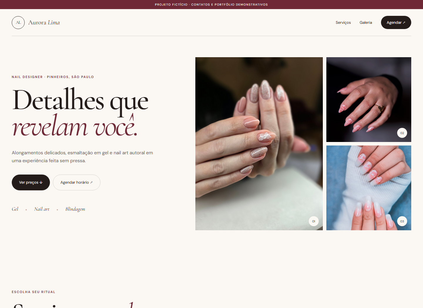 Site Aurora Lima Nails